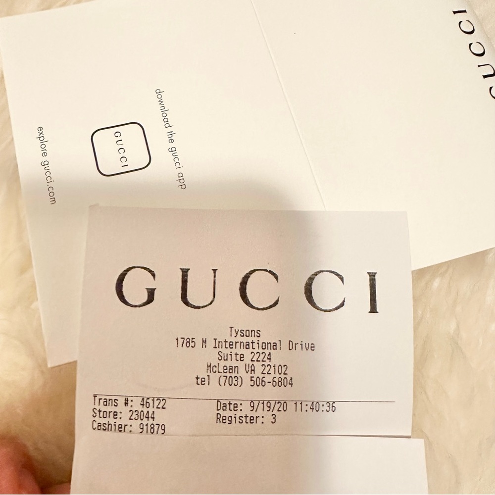 Gucci Leather belt with Double G buckle - Picture 11 of 11